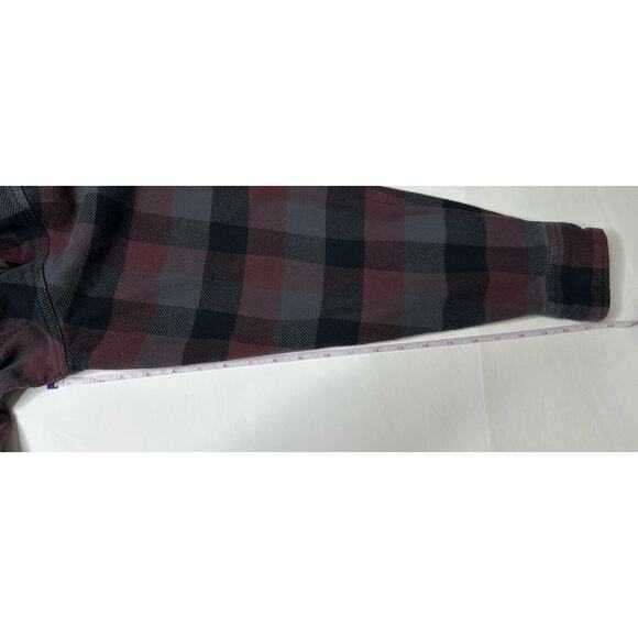 Orvis Mens Heavy Flannel Shirt Jacket Red Black Plaid Lumberjack Size Large - Picture 10 of 11